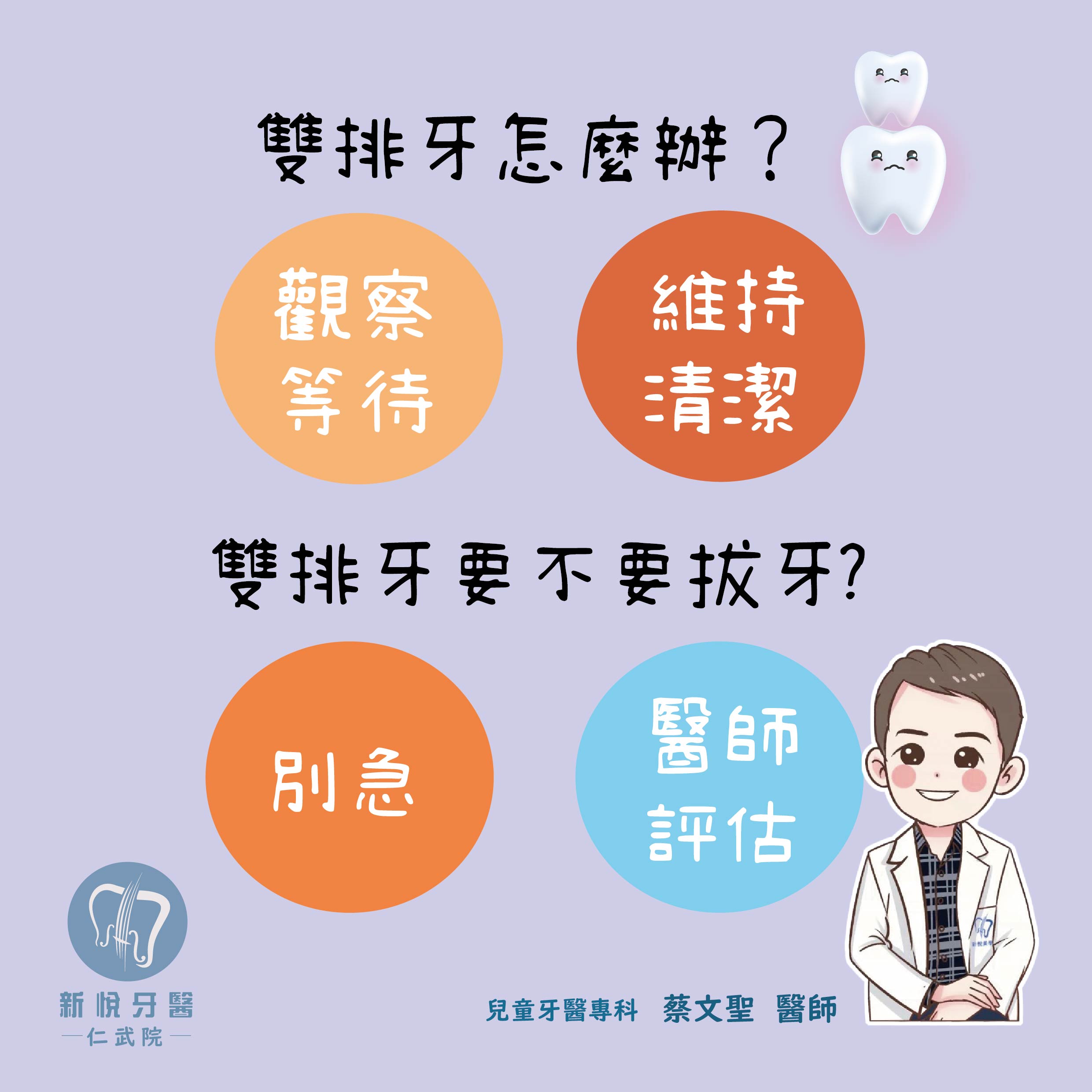 新牙齒躲貓貓!雙排牙怎麼辦?的第2張圖片